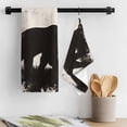 thumbnail image 3 of Black Bear Kitchen Towel Dish Cloths Set of 1, Microfiber Soft Kitchen Hand Towels, Vintage Forest Cabin Animals Silhouette Absorbent Quick Drying Dishcloths 18 x 28 Inches, 3 of 8