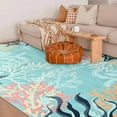 thumbnail image 4 of Wellber Area Rug Soft Vintage Floral Rugs Non Slip Carpet for Bedroom Living Room Home Deocr,4'x6',Blue, 4 of 6