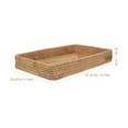 thumbnail image 3 of Rectangular Rattan Tray Storage Rattan Tray Hand Woven Rattan Tray Decorative Rattan Serving Tray, 3 of 11