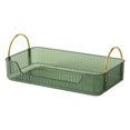 thumbnail image 1 of Dosaele Metal Handle Makeup Organizer Makeup Storage Tray with Metal Handle Capacity Countertop Organizer for Neat Organized Cosmetic Storage for Bathroom, 1 of 8