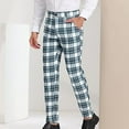 thumbnail image 6 of JIA JIA SHUANG Mens Dress Pants with Pockets Regular Fit Plaid Skinny Straight Leg Slacks Business Office Work Suit Pants, 6 of 7
