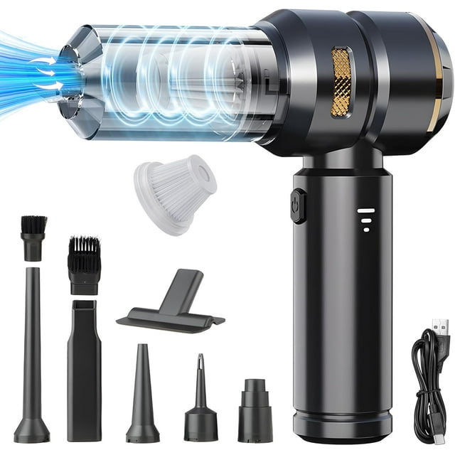 Handheld Mini Vacuum Cordless, 18000PA Powerful Suction USB Rechargeable Portable Car Vacuum Cleaner Car Cleaner for Pet Hair, Car, Home, Office, Kitchen