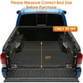 thumbnail image 4 of Nilight Soft Roll Up Truck Bed Tonneau Cover Compatible with Toyota Tacoma 2005 2006 2007 2008 2009 2010 2011 2012 2013 2014 2015 5ft, 4 of 7
