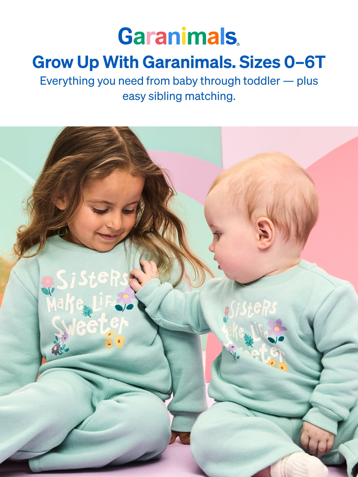 Garanimals Baby & Toddler Girls Fleece Sweatpants, Wide Leg, Sizes 0-6T
