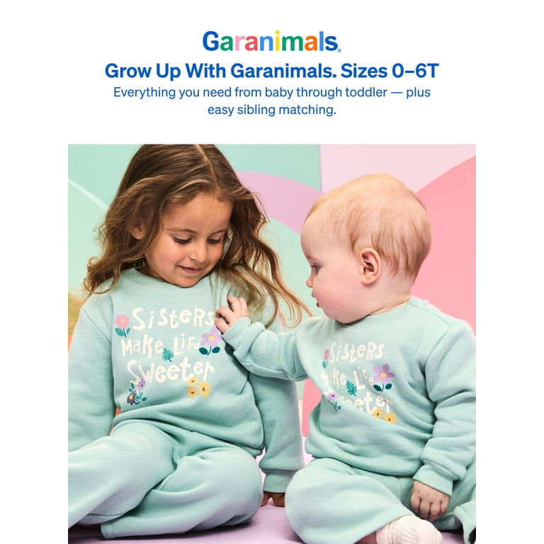 Garanimals Baby & Toddler Girls Fleece Wide Leg Sweatpants photo 4