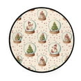 thumbnail image 2 of 36.2 Inch Round Floor Mat Snow Globe Pattern Carpet Decor Rug for Living Room Bedroom, 2 of 6