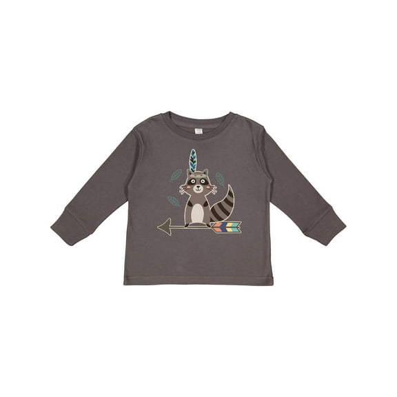 Inktastic Raccoon Woodland Tribal Arrow Boys or Girls Long Sleeve Toddler T-Shirt