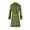 Army Green, variant on Women's Double Breasted Coat Outerwear Long Trenchcoat Long Sleeve Spring Detachable Trench Coats Fashion Fitted Brown Medium