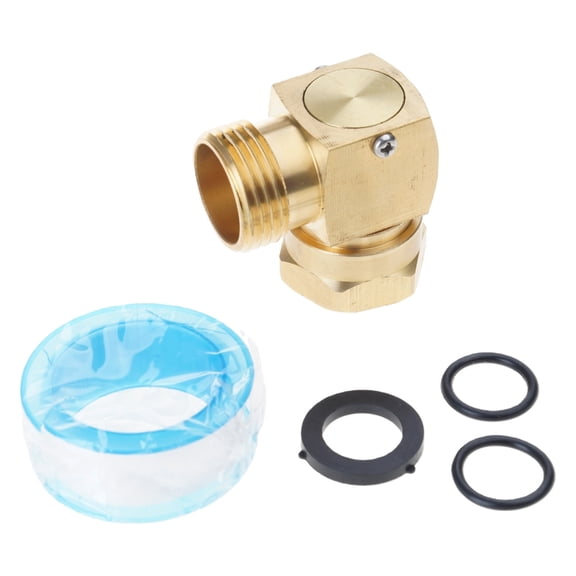 90 Degree Brass Swivel Connector For Garden Pipe Fitting Easy to Install
