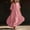 Pink, variant on QUNYINEY Dresses for Women Summer Red Short Sleeve Long Casual A Line Dress V Neck Loose Fit Flowy Vacation Dresses