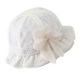 thumbnail image 2 of Little Girl Sun Hat Outdoor Sun Hat Cute Baby Girl Bucket Hat With Elastic Rope Lace Hat, 2 of 5