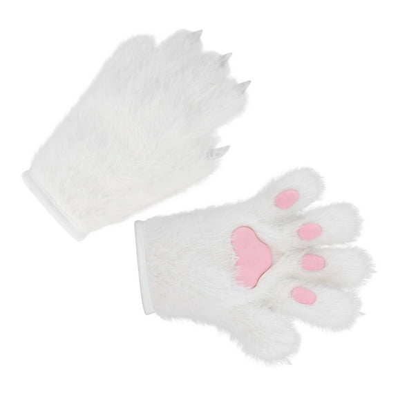 Breathable Paw Gloves Plush Fursuit Design 29x25cm Unisex for Roleplay & Parties