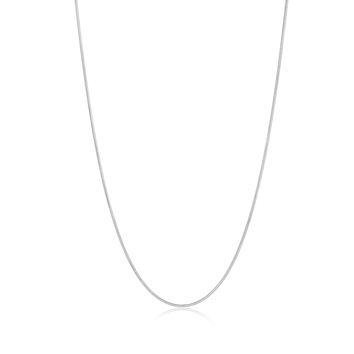 2mm 26 inch Snake Chain Necklace with Oval Lobster 925 Sterling Silver 