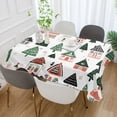 thumbnail image 2 of Yayeee Tablecloths 60" x 108" Rectangle Wrinkle Resistant Party Table Cover, Orange Christmas House, 2 of 8