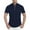 Dark blue, variant on outfmvch t shirts for men summer short sleeve solid color mandarin collar slim fit womens tops polo shirts for men black