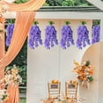 thumbnail image 5 of Hiroekza Lilac Artificial Hanging Flowers Garland Vines Faux Hanging Flowers 80cm Plastic Fake Flower Wedding Home Office Arch Decoration Dark Purple, 5 of 6
