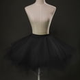 thumbnail image 3 of Women Candy Color Tulle Tutu Skirt Layered Ballet Party Skirt Elastic Waist Mini Skirt, 3 of 3
