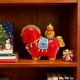 thumbnail image 5 of Valentines Day Christmas Horse Ornament, Resin Figurine, Modern Sculpture, for Living Room Decor, Tv Cabinet, Bookshelf Display, 1 Pc, Red, by Ihhxbs, 5 of 9