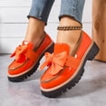 thumbnail image 5 of YOUYEDIAN Orthopedic Casual Shoes for Women Arch Support Non Slip Slip on Golf Shoes Breathable Knitted Mesh Stretch Volleyball Shoes Comfort 2026 Orthopedic Shoes (Orange), 5 of 8