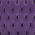 thumbnail image 7 of BELLEZE Modern Button Tufted Settee Bedroom Bench Loveseat Sofa Living Room Velvet, Purple, 7 of 7