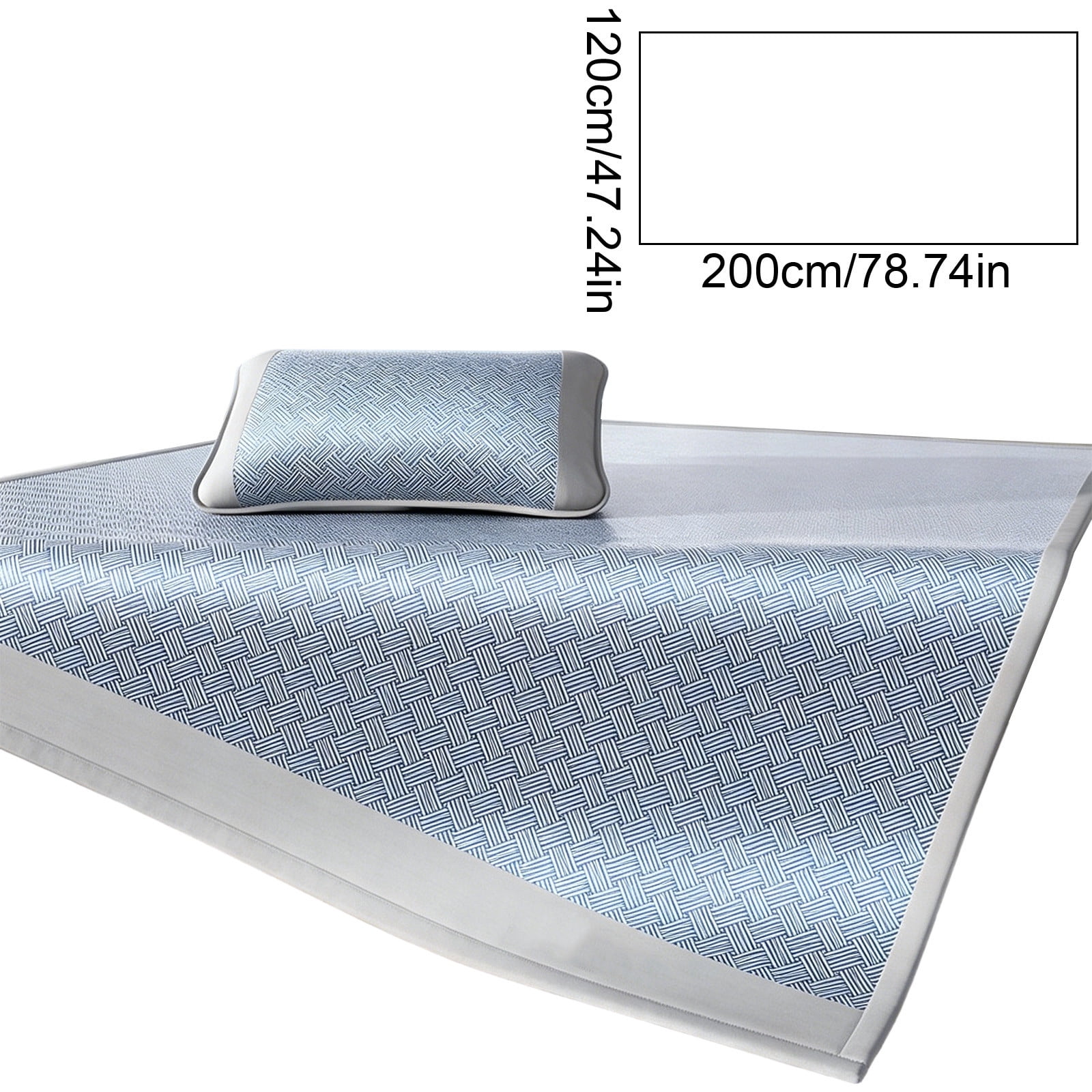 Ice Silk Fitted Bed Sheet - Cooling Mattress Cover for Summer - Soft Foldable Bed Protector - Breathable Polyester Sheet for Crib, Twin, Full Bed - Machine Washable Bedding for Home, Dorm, Guest Room