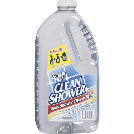 Arm & Hammer Clean Shower Fresh Clean Scent Daily Shower Cleaner Refill, 64 oz
