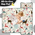 thumbnail image 4 of Multicolor Christmas Deer Pattern Toddler Nap Mats for Kids Preschool,50"x20" Sleeping Mat Bag or Kids,Toddler Sleeping Bag,Toddler Nap Mat or Daycare, 4 of 6
