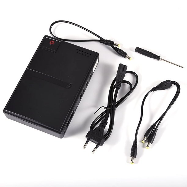 Fuente alimentación ininterrumpida AC85-265V UPS DC Backing Battery 5V9V12V Router (UE)