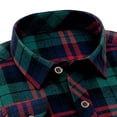 thumbnail image 3 of RongHuan Plaid Shirt for Mens Flannel Shirts Casual Button Down Plaid T-Shirt Long Sleeve Work Tshirt Spring Fall Outfits, 3 of 5