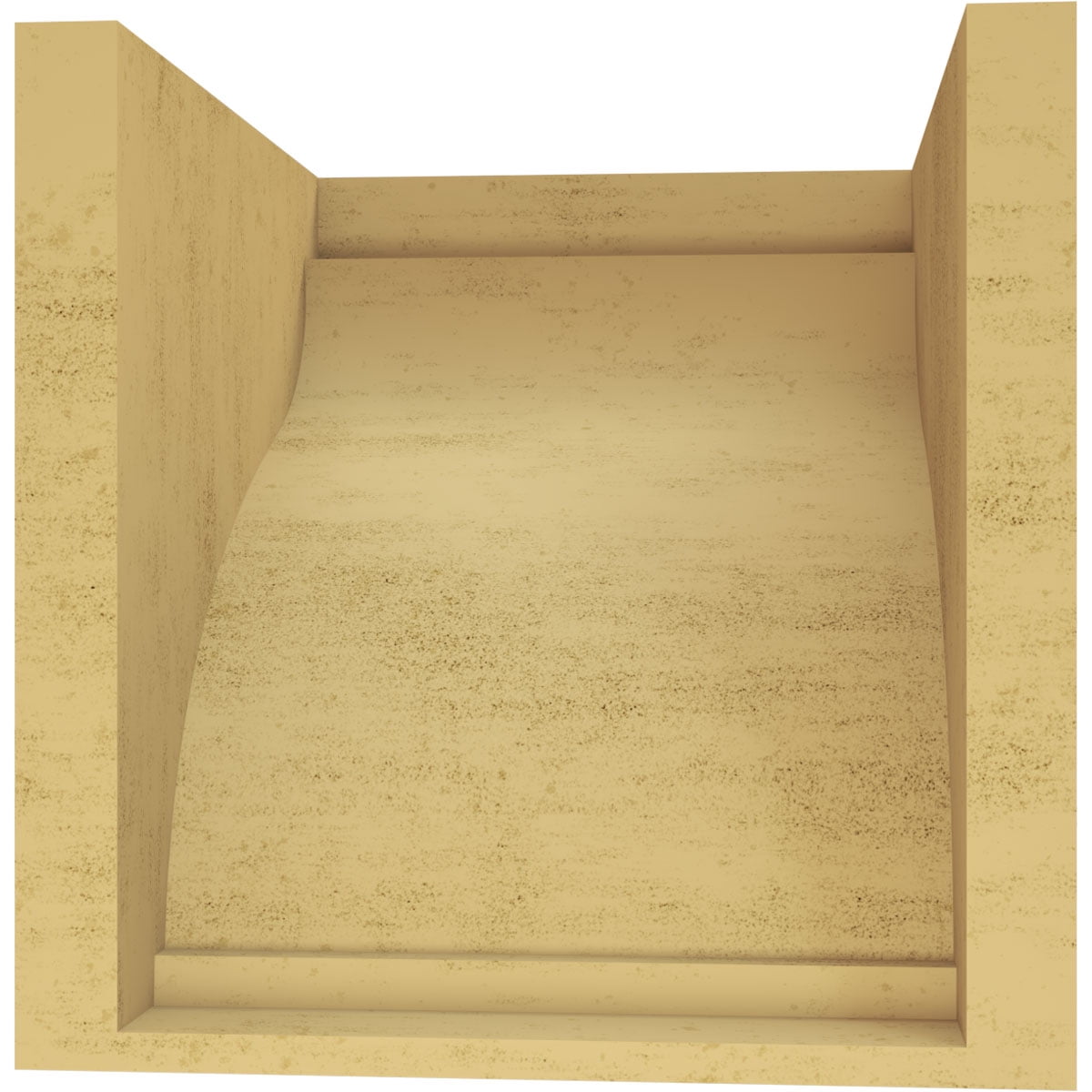 10"W x 10"D x 10"H Wide Helena Rough Cedar Woodgrain TimberThane Corbel, Primed Tan