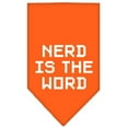 thumbnail image 6 of Pet and Dog Bandana Screen Printed, "Nerd Is The Word", 6 of 10