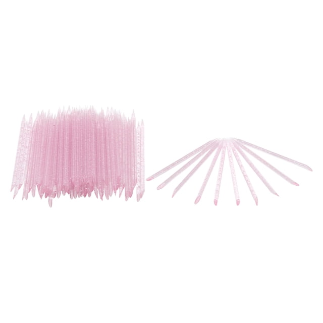 Poussoir à Cuticules Jetables, 100 Pcs Bâtons de Soin des Ongles Jetables Caractéristiques de Pointe