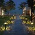 thumbnail image 6 of Super Bright Solar Lights Outdoor Impervious Lights (2pc), Dusk To First Light Up To 12 Hours Solar Powered Outdoor Walkway Garden Lights Auto On/Off, Sidewalk, 6 of 9