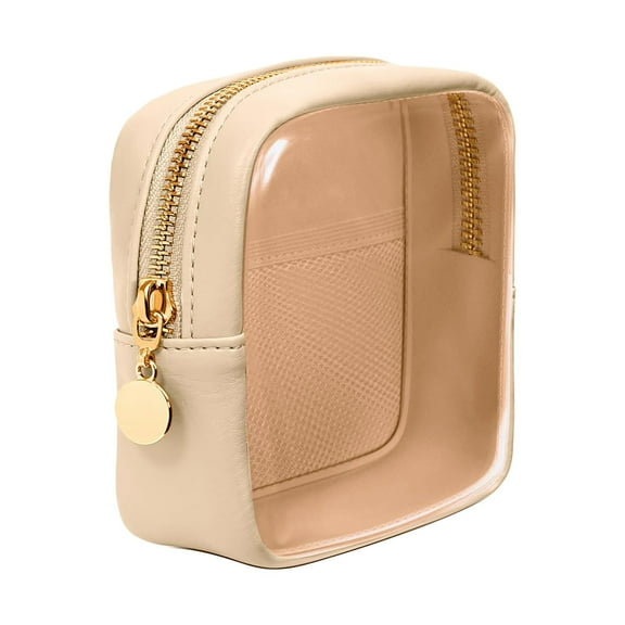 Small Transparent Cosmetic Bag Mini Clear Pouch For Daily Organizer Women Travel Toiletry Carry