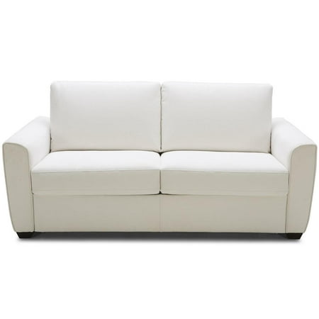 Modern White Premium Microfiber Foam Mattress Sofa Sleeper J&M Alpine