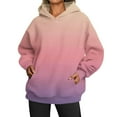 thumbnail image 1 of Mode Quotidienne Polyvalent Casual Sweat-Shirts Manches Longues Gradient Top Sweat-Shirts Violet Clair, 1 of 5