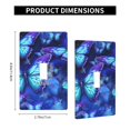 thumbnail image 4 of Butterfly (2) Light Switch Cover Plates Single Toggle Wall Plate Decorative 1-Gang Christmas Decor Lightswitch Cover, 4 of 7