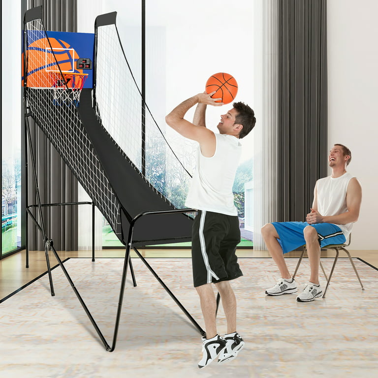 Sunnydaze 2-Player Indoor Basketball Game with Electronic Scorer