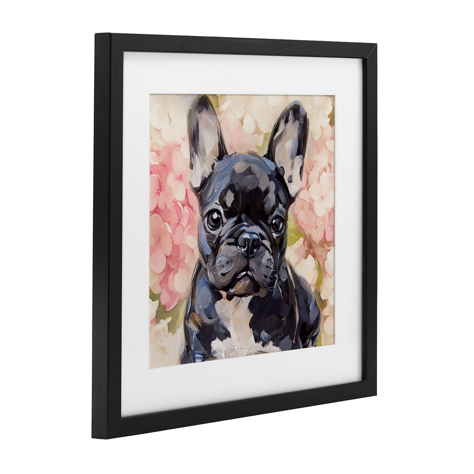Stupell Industries Sweetest Little Bulldog Black Framed Print Under Glass, design by Tina LeCour
