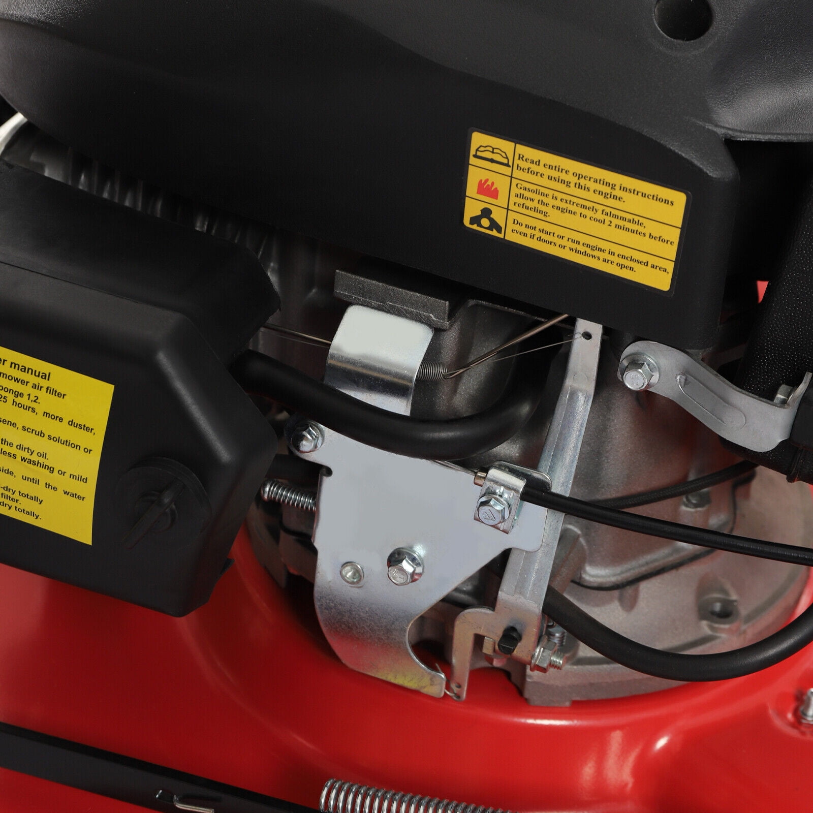 Miumaeov 20” 173cc 4-Cycle Gas Powered Self-Propelled Walk-Behind Lawn Mower, 8 Adjustable Heights