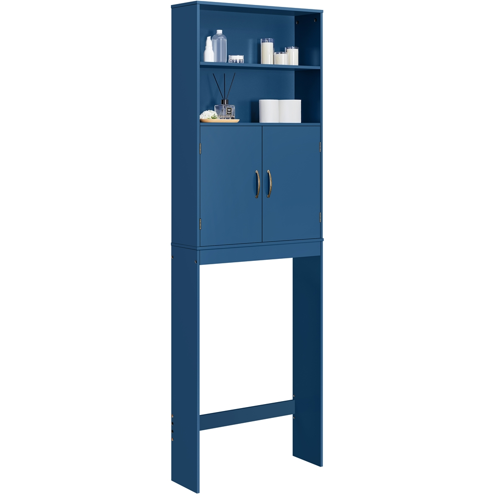 Yaheetech FreeStanding OvertheToilet Storage with Doors and Shelves