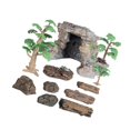 thumbnail image 1 of 11Pcs Mini Figurines de Jardin Miniature Pierre Micro Paysage Simulation Scène Réaliste pour les Ornements, 1 of 9
