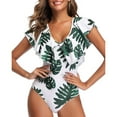 thumbnail image 2 of Babysbule Swimsuits for Women Women Bikini Print Splicing Swimwear One-piece Swimsuit Beachwear, 2 of 9