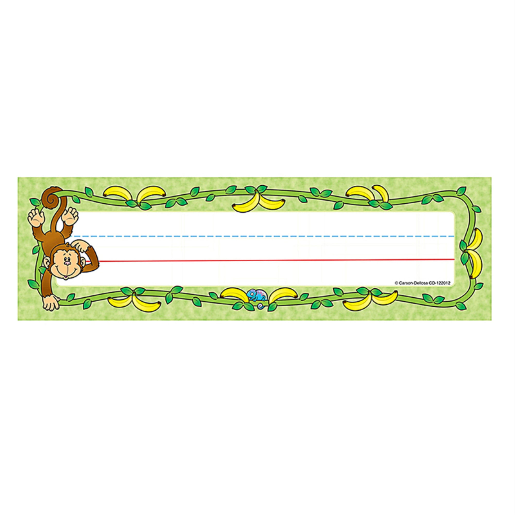 carson dellosa publishing monkeys desk nameplates name tag set of 36 walmart com