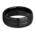 thumbnail image 2 of Black Tungsten Ring,8mm Wedding Ring,Engagement Ring,Tungsten Carbide Ring,Hammered Ring,Tungsten Carbide Ring, 2 of 4