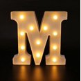 thumbnail image 1 of Decorative Letters Alphabet Letter LED Lights Luminous Number Lamp Decoration Battery Night Light Party Baby Bedroom Decoration, 1 of 5