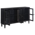 thumbnail image 4 of Sylvia 4-door Accent Cabinet Black, 4 of 6