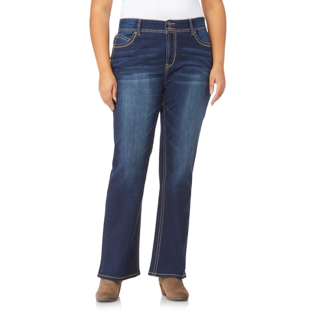 Wallflower WallFlower Women's Plus Size Luscious Curvy Basic Bootcut