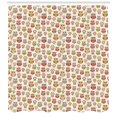 thumbnail image 3 of Ambesonne Owls Shower Curtain, Retro Flowers, 69"Wx70"L, Multicolor, 3 of 3
