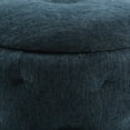 thumbnail image 6 of Erindale Round Storage Ottoman in Indigo Fabric, 6 of 8